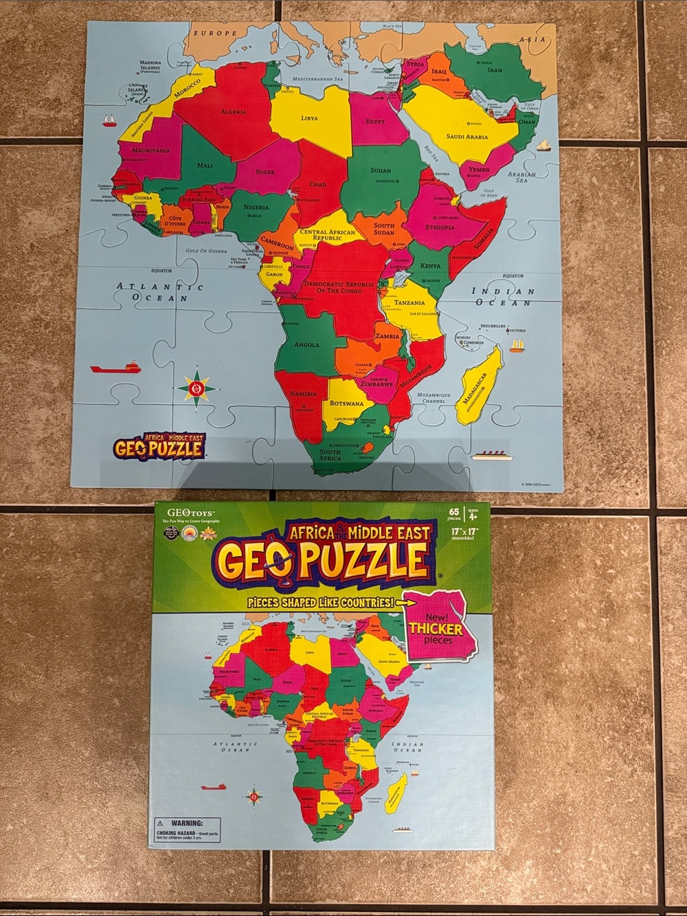 Africa & Middle East Geo Puzzle